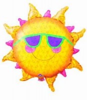 1 Folienfigur lachende Sonne � 89 cm