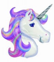 1 Folienfigur Einhorn � 74 cm 