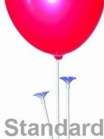 100 wei�e Standard Ballonst�be 40cm