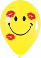 10 Rundballons Smiley Kiss � 30 cm