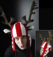 Weihnachtsm�tze  rasender Rudolph 