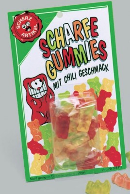 6 scharfe Gummis