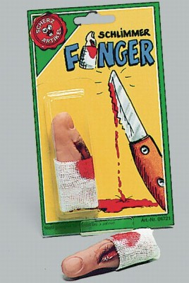 Finger mit Verband