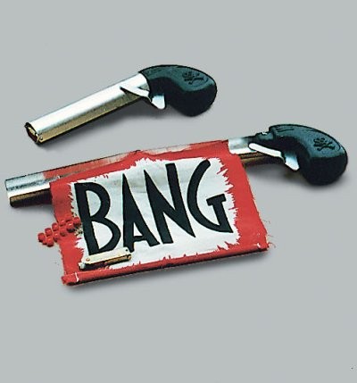 Trick-Pistole mit F�hnchen