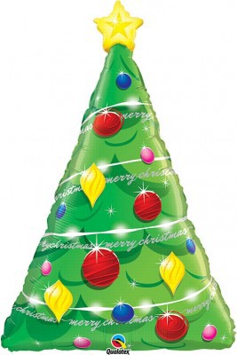 Folienballon Weihnachtsbaum � 99cm