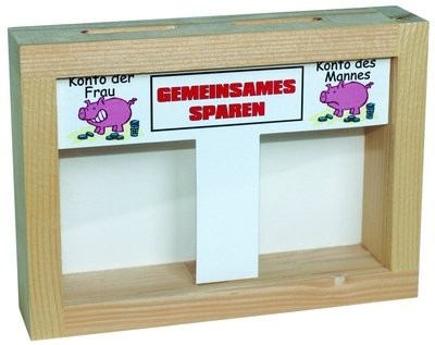 Notfall-Set 'gemeinsames Sparen' Spardose