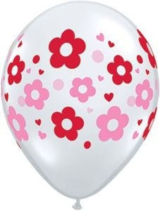 10 wei�e Luftballons Daisies & Dots � 28cm 